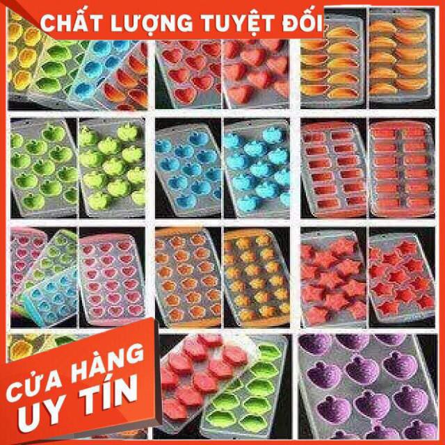 [XẢ KHO+FREE SHIP Khuôn Silicon Làm Đá Và Thạch Rau Câu Họa Tiết Tự Chọn