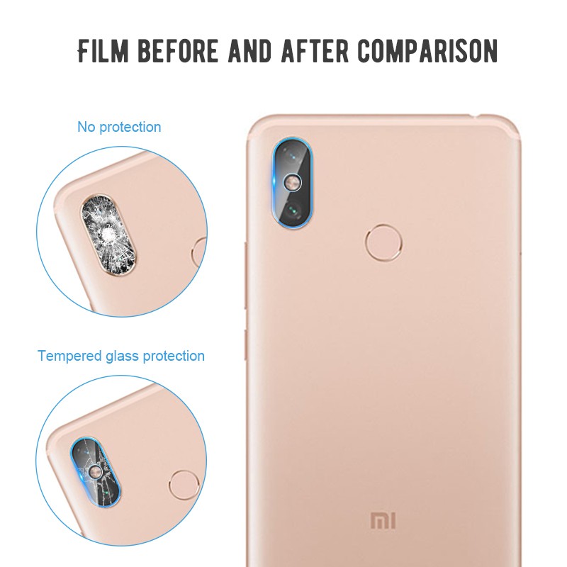 Miếng dán kính cường lực bảo vệ camera sau cho Xiaomi Pocophone F1 Mi 8 SE 5X/A1 6X/A2 Mix 2S/3 Max 3 Mi A2 lite