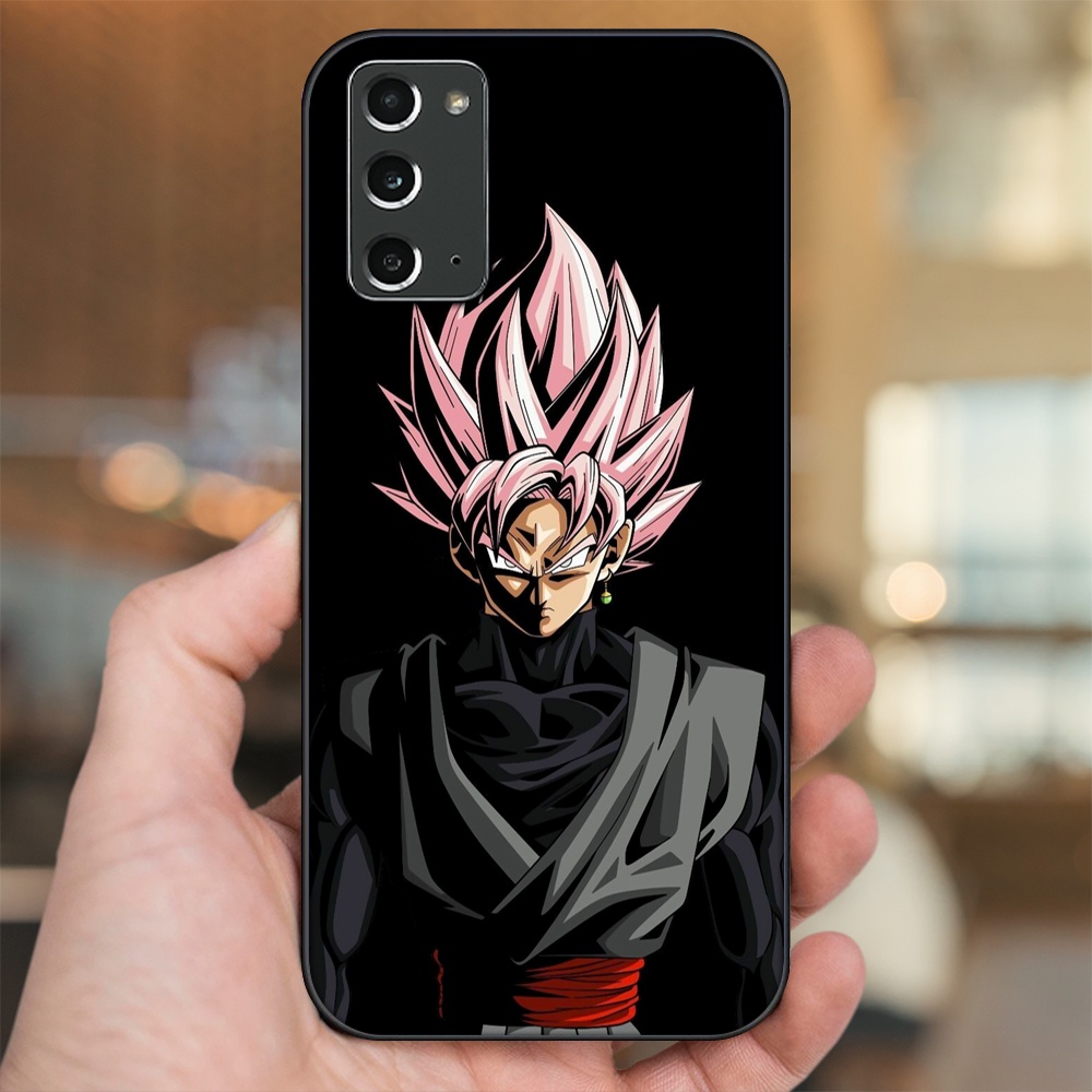 Ốp lưng Samsung Note 20 viền đen in hình Goku Dragon Ball