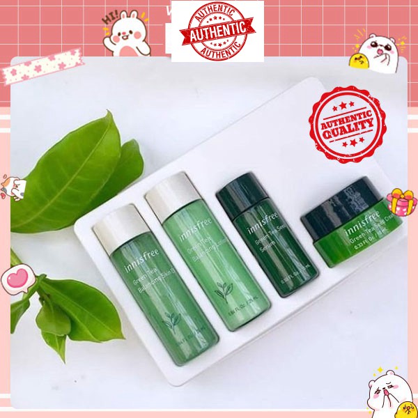 [Mã giảm giá tích lũy] Bộ Kit Dưỡng Da Dùng Thử Innisfree Green Tea Special Kit EX