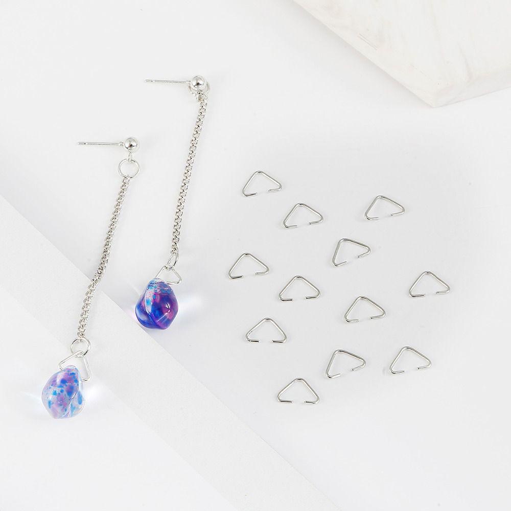 QQMALL Set 20 Khóa Kim Loại Hình Tam Giác Dùng Làm Trang Sức Phong Cách Hàn Quốc