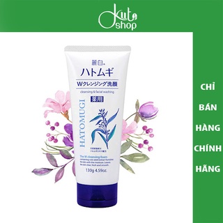 Sữa rửa mặt Hatomugi The W Cleansing Foam 130g