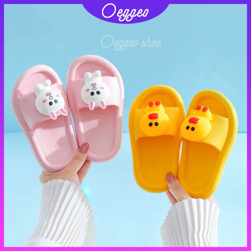 Dép Đi Trong Nhà Chống Thấm Nước Họa Tiết Hoạt Hình Cho Bé