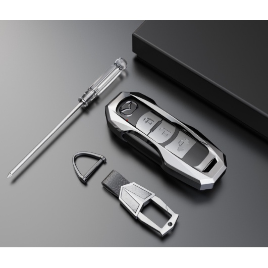 Ốp bọc chìa khóa Mazda CX5, CX8, Mazda 2, Mazda 3, Mazda 6 hợp kim cao cấp