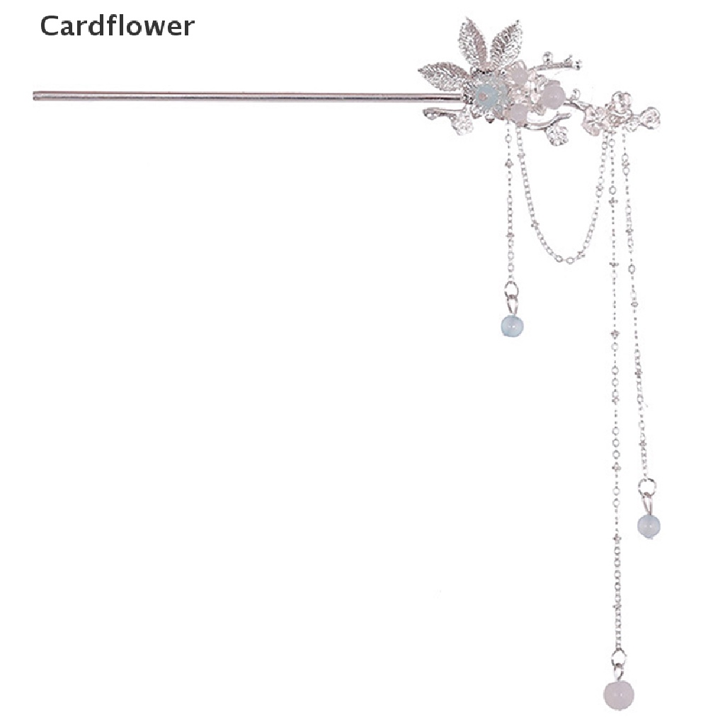 &lt; Cardflower &gt; Trâm Cài Tóc Tua Rua Dài Pha Lê Phong Cách Trung Hoa Cổ Điển Mới Dành Cho Cô Dâu Noiva Tiệc Cưới