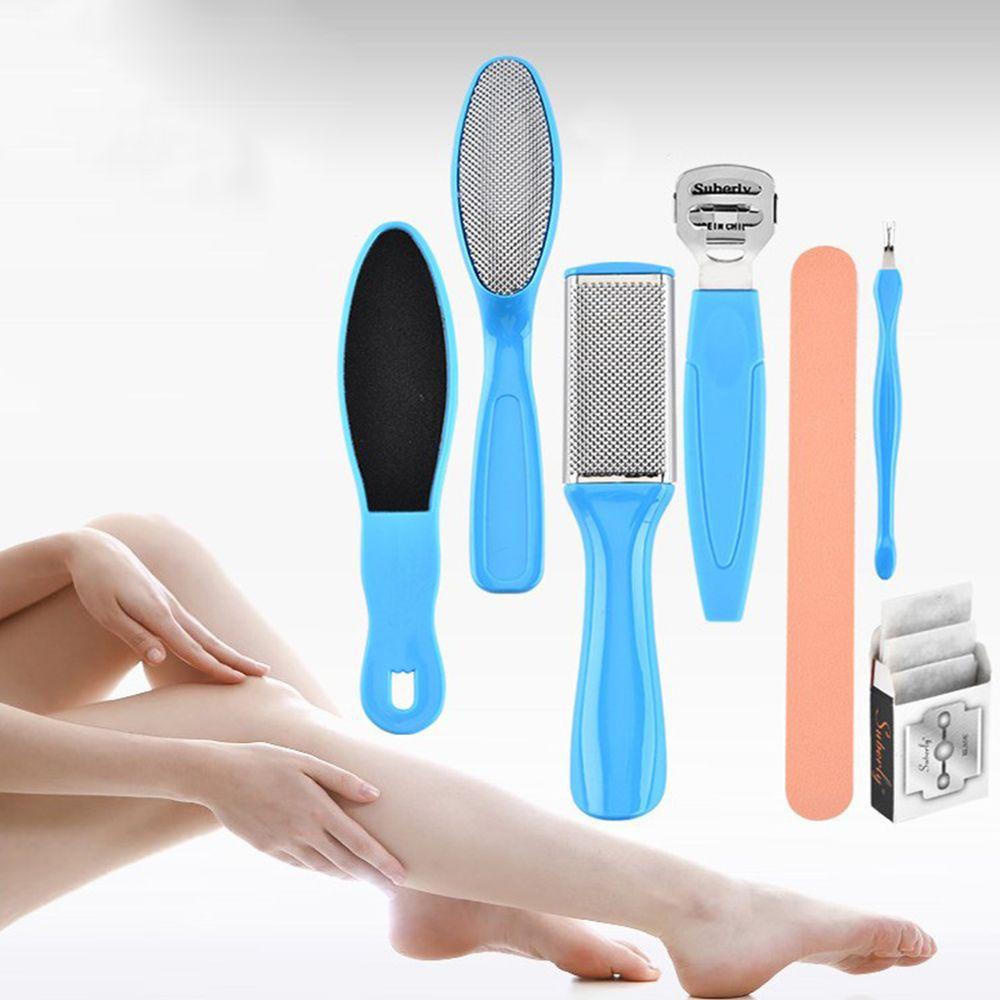 Bộ 8 / 10 Dụng Cụ Chăm Sóc Móng Chân Tẩy Tế Bào Chết Bằng Thép Không Gỉ Cứng