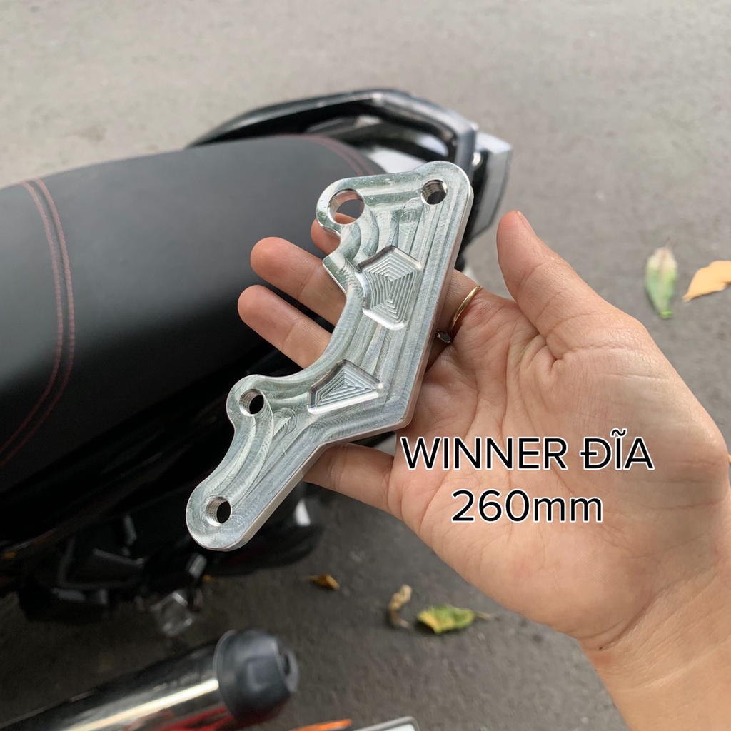 PAT ĐĨA THẮNG CNC HEO NISSIN KIM CƯƠNG 2PIS CHO EXCITER 150 VÀ WINNER