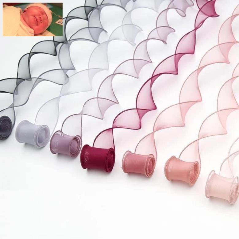 Cuộn duy băng voan bản 5cm siêu chảnh