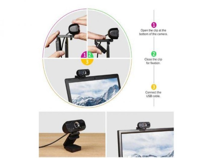 Webcam V8 Full Hd 1080p Full Hd 1080 P Kèm Micro | BigBuy360 - bigbuy360.vn