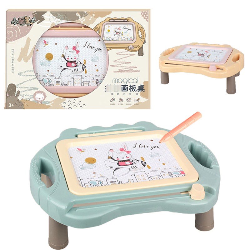 Bảng vẽ thông minh tự xóa cho bé thỏa sức sáng tạo (Có chân bàn)