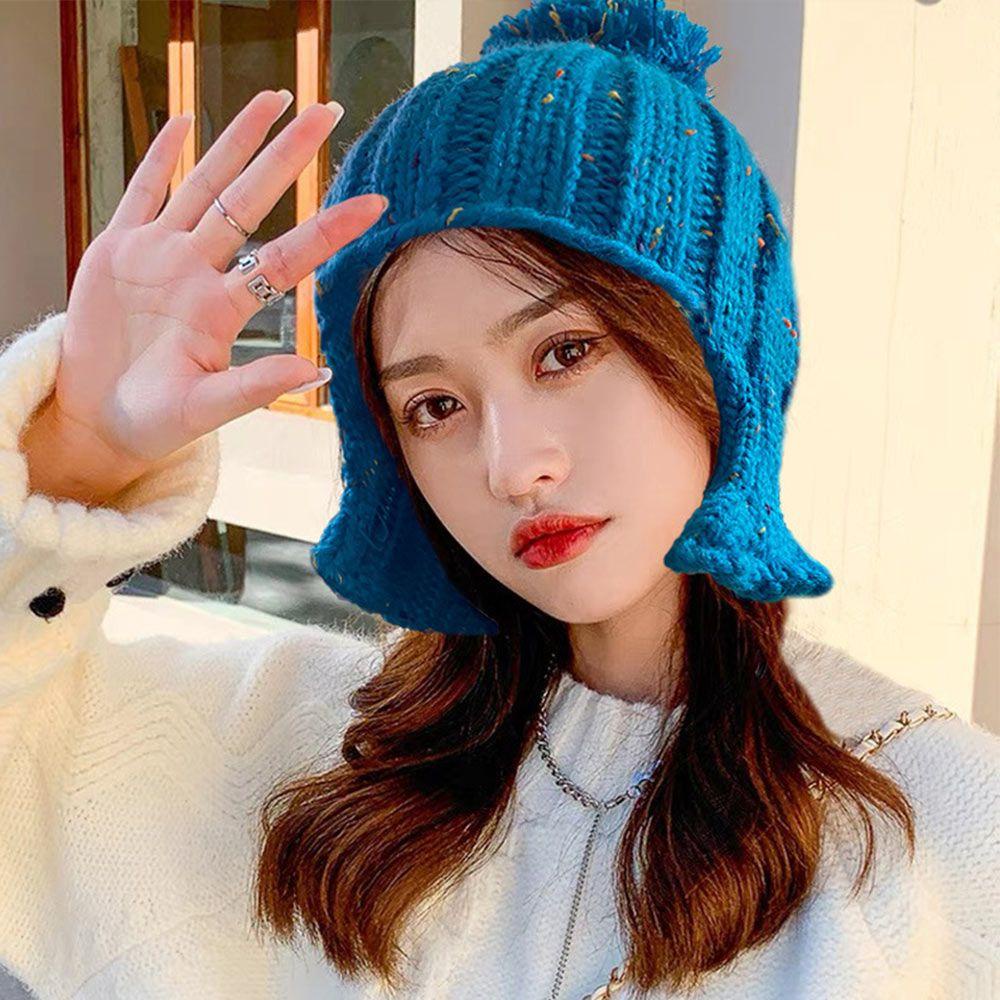 Mũ Beanie Dệt Kim Dễ Thương Hiện Có 5 Màu