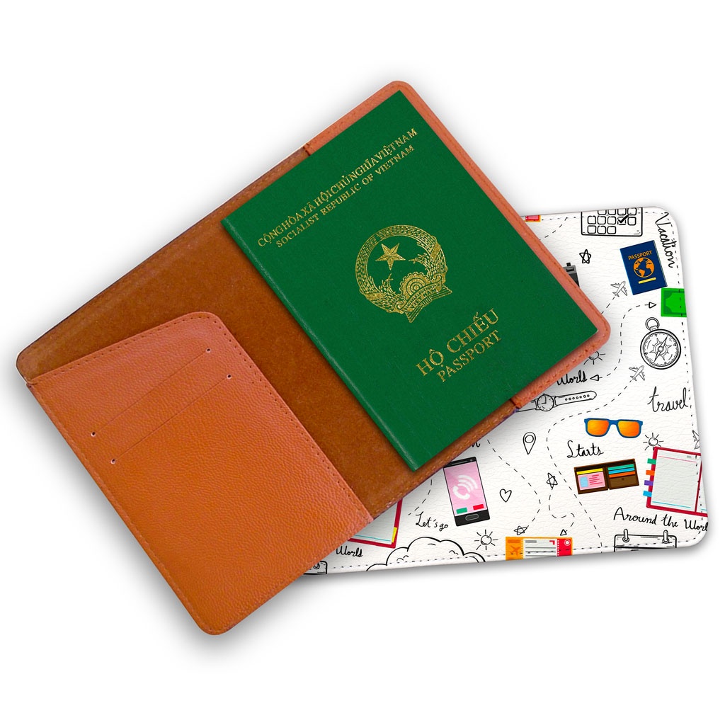 Bao Da Hộ Chiếu/Passport Du Lịch Nam - Nữ  AROUND THE WORLD- LT017 STORMBREAKER
