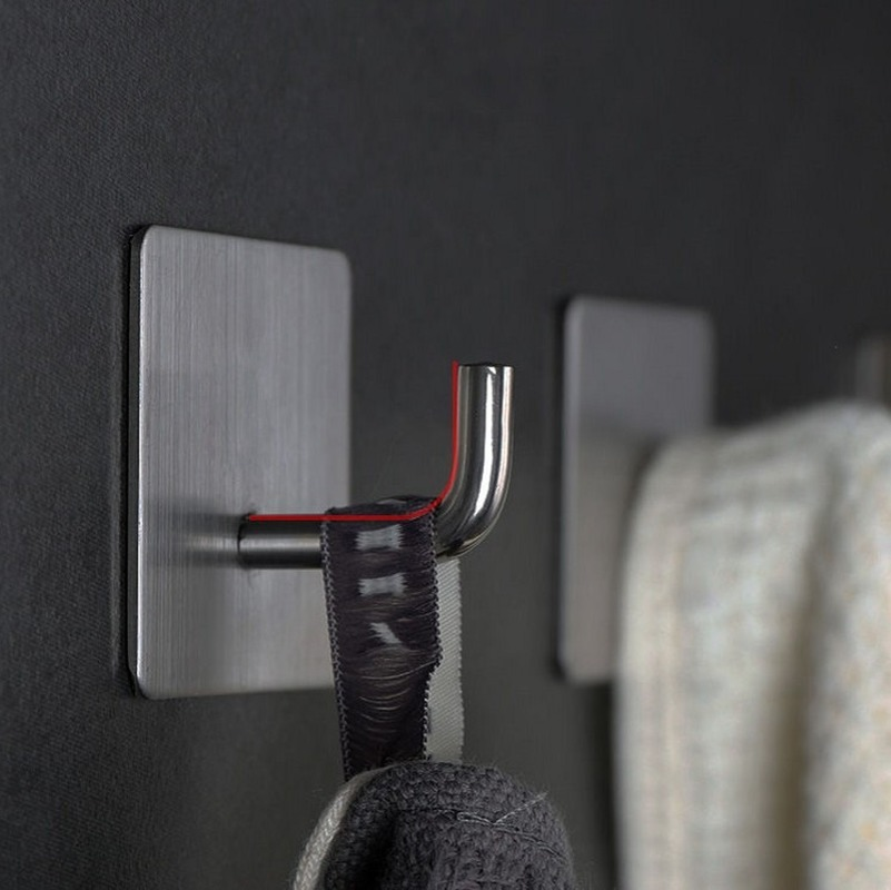 Móc Treo Đồ Dán Tường Bằng Thép Không Gỉ