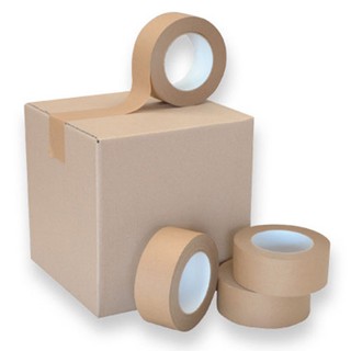 Băng dính Kraft – Băng dính giấy da bò –Dùng vá thùng carton khổ 5cm x 40m