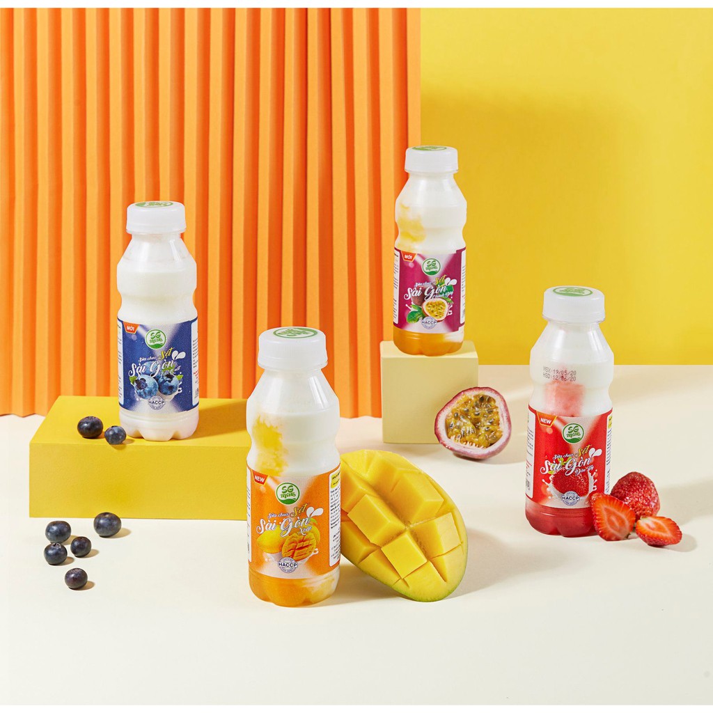 [Có Trân Châu] Sữa Chua Sệt Sài Gòn Hương Dâu Tây CÓ TRÂN CHÂU - Chai 200ml | BigBuy360 - bigbuy360.vn