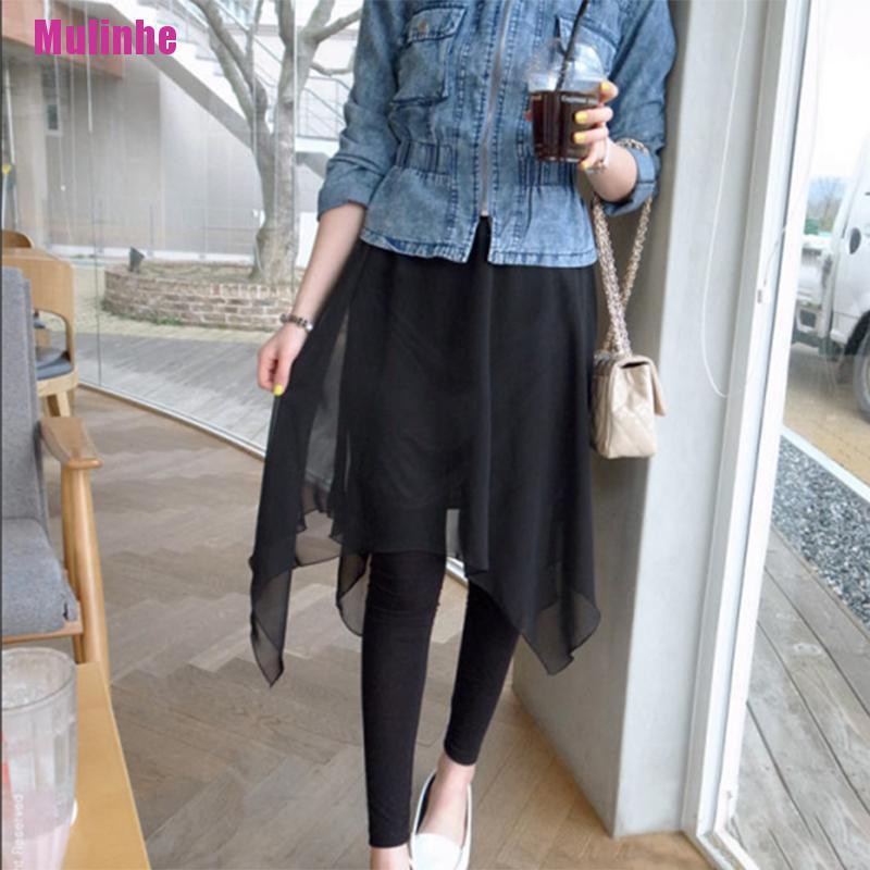 [Mulinhe] Chân Váy Voan Dài Mỏng Plus Size Chất Liệu Mỏng Cho Nữ