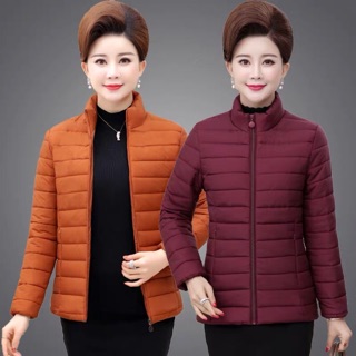 Áo khoác phao dáng ngắn trung niên