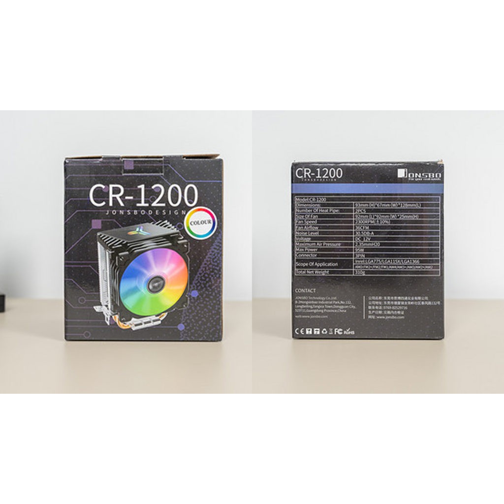 Quạt Tản Nhiệt Fan CPU Jonsbo CR1200 Led RGB Ông vua tản nhiệt khí CPU giá rẻ