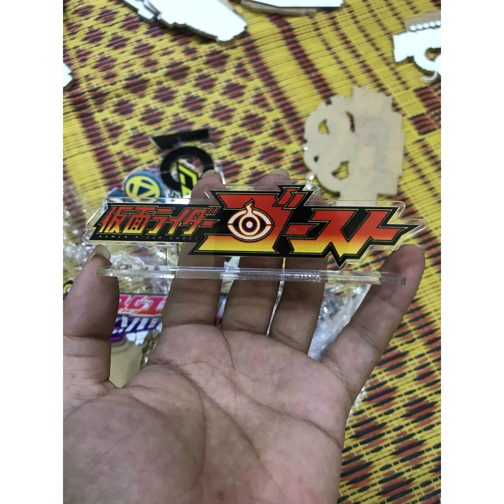 Mô Hình Standee Logo Mica Kamen Rider, Nhiều Mẫu, In Nét, Màu Sắc Đẹp