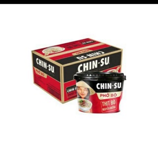Phở bò chinsu có thịt bò nguyên miếng tô 132gam
