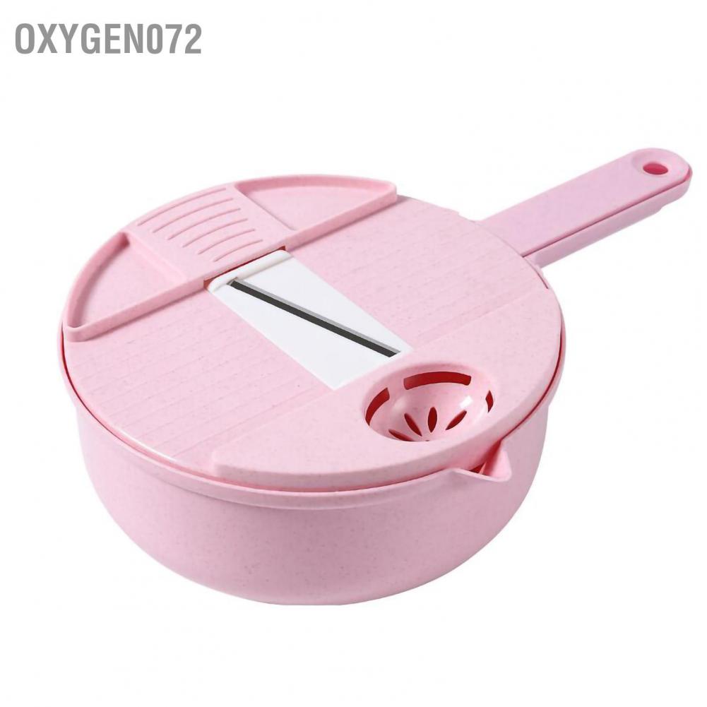 RỔ BÀO RAU CỦ ĐA NĂNG Máy cắt rau củ đa năng 12 trong 1 Dụng cụ gia dụng xay cải cho nhà bếp Oxygen072