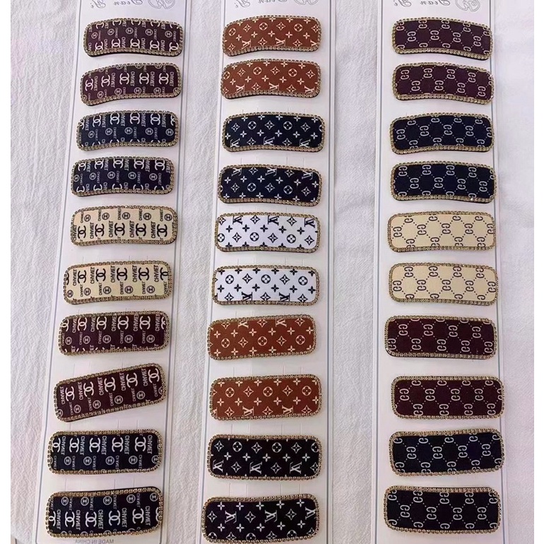 Sỉ 1 dây kẹp tóc kẹp tách viền đá xinh xắn