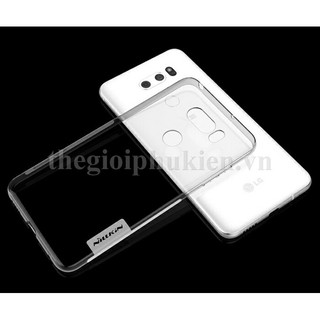 Ốp lung LG V30 silicon dẻo trong suốt chính hãng Nillkin Nature
