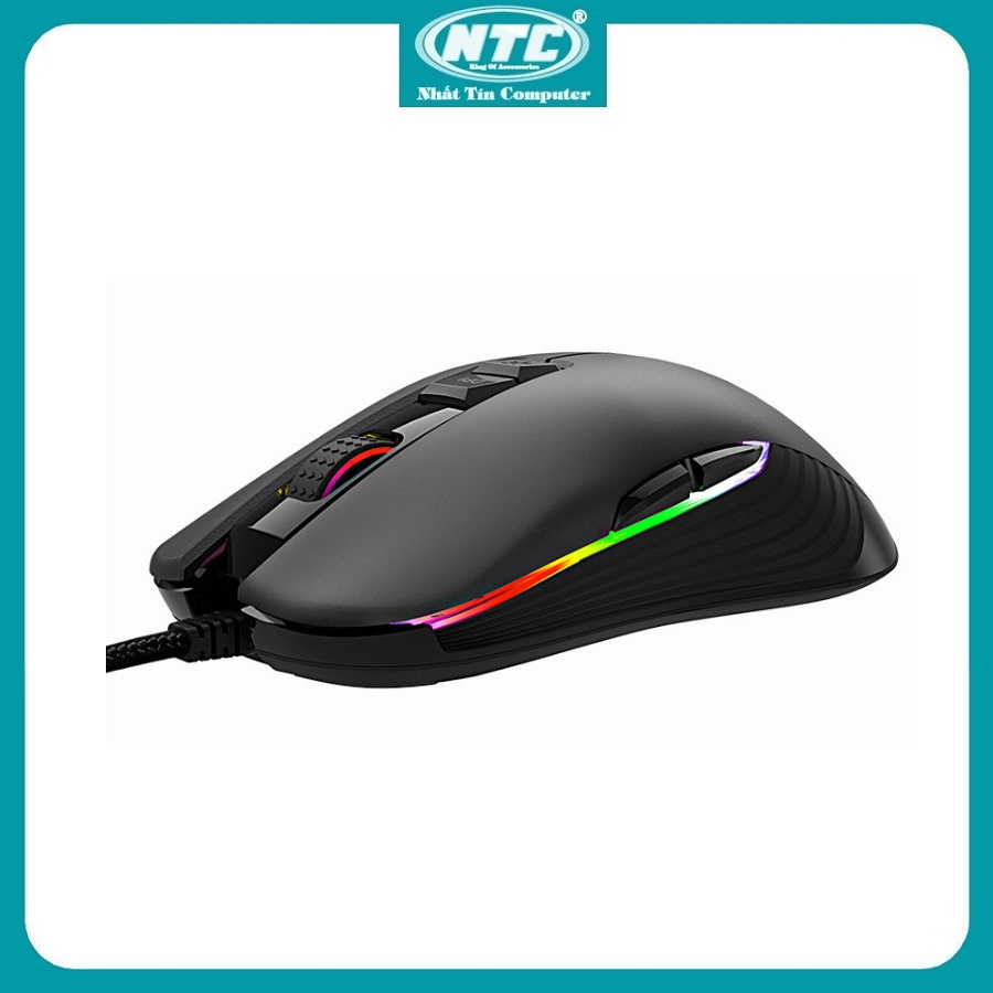 [Gaming Mouse] Chuột chuyên Game 8D Rainbow F600, Led RGB, DPI 10000 (Đen) - Nhất Tín Computer