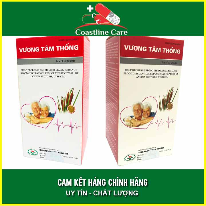 Vương Tâm Thống Hộp 90 Viên hỗ trợ ổn định tim mạch - Coastlinecare Pharmacy
