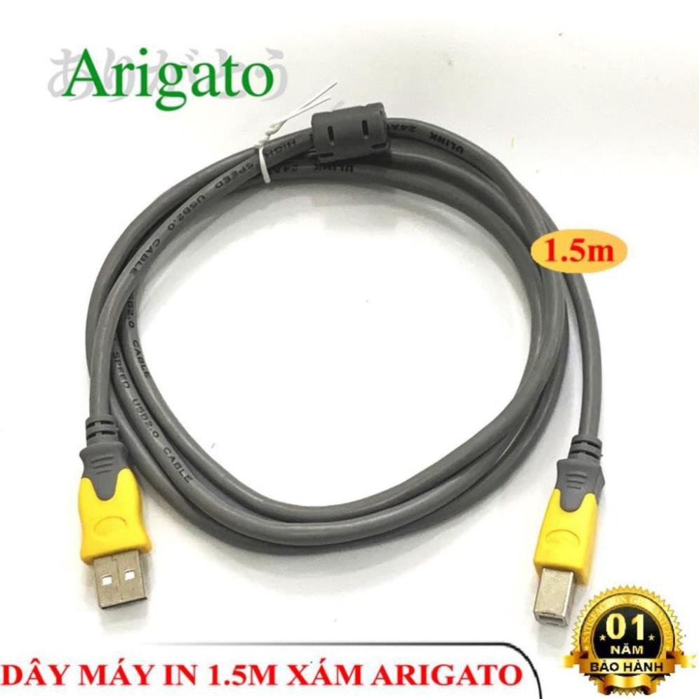 DÂY MÁY IN 1.5M XÁM ARIGATO ARIGATO Đảm Bảo Chất Lượng