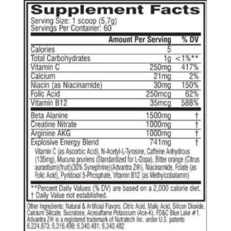 Sản phẩm hỗ trợ tăng sức mạnh Pre - Workout Cellucor C4 Hộp 60 Lần Sử Dụng