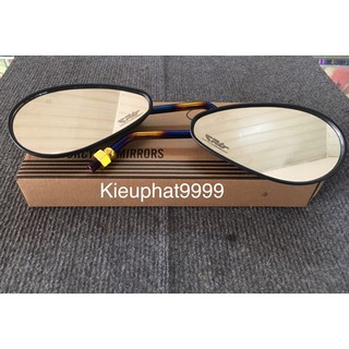 Kính/ Gương xe máy CRG Chân Titan Kiểu Bầu Kịn cặp