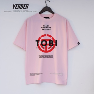 Áo thun tay lỡ Basic Tee Oversize TOBI, Chất cotton 100% (V89)