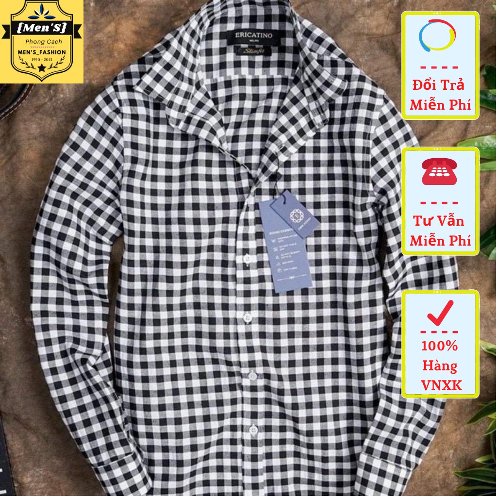 Áo sơ mi nam, áo sơ mi nam Hàn Quốc kẻ karo, kiểu dáng đẹp, trẻ trung năng động. | BigBuy360 - bigbuy360.vn