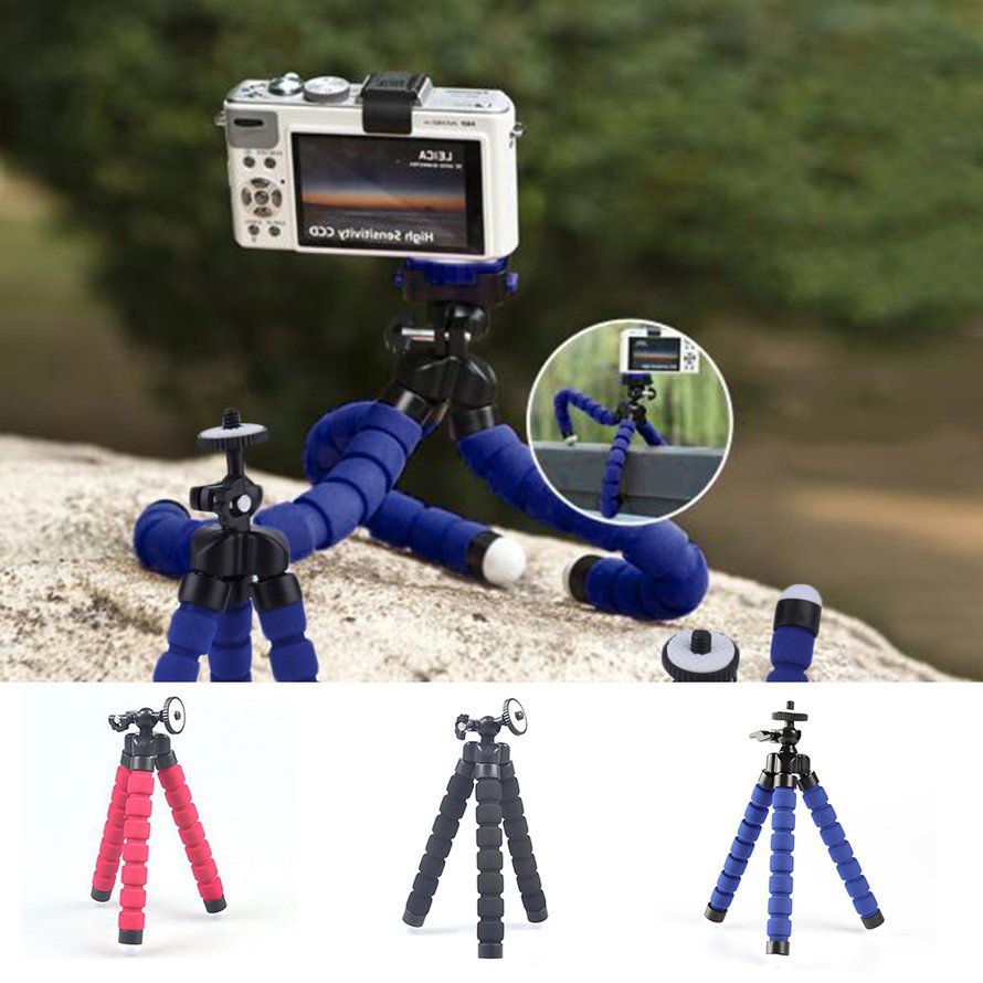 Giá đỡ điện thoại máy ảnh DSLR ba chân thiết kế dạng tua bạch tuộc nhỏ gọn chất lượng cao | BigBuy360 - bigbuy360.vn