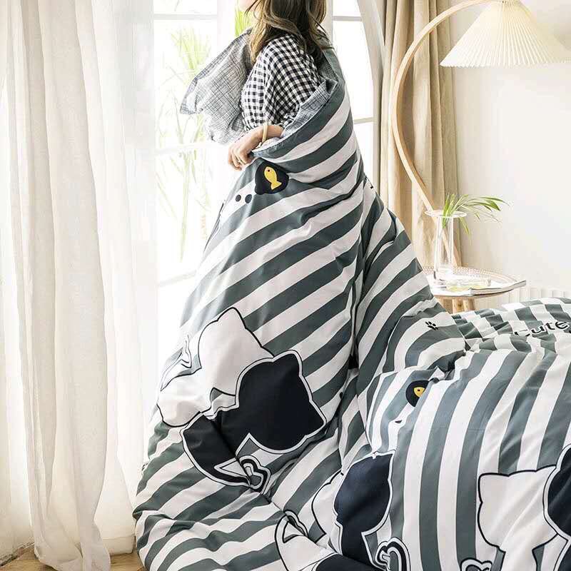 Bộ Chăn Ga Cotton POLY MẪU MÈO ĐÔIchăn, ga, cotton, ga nệm, chăn ga, cotton poly, chăn nệm, chăn ga gối, bedding️