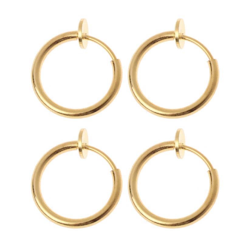 Set 4 khuyên giả dạng kẹp làm không xỏ lỗ phù hợp cho tai mũi môi cơ thể