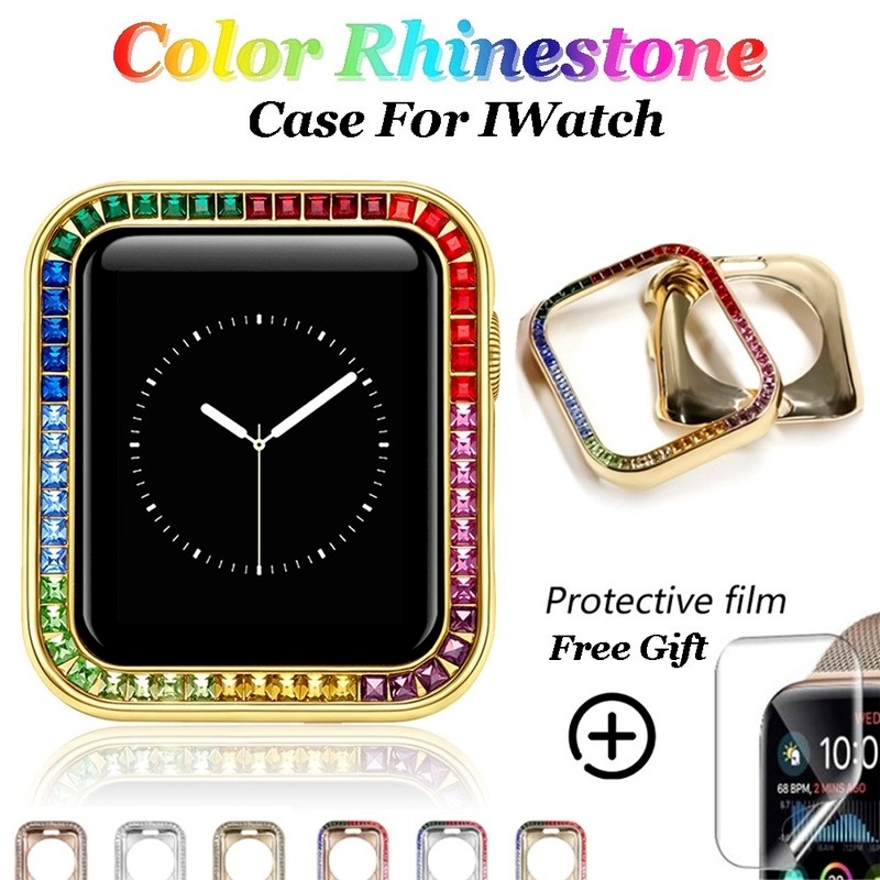 Ốp bảo vệ mặt đồng hồ thích hợp cho Apple Watch 44 40 38 42 mm iWatch dòng 6 SE 5 4