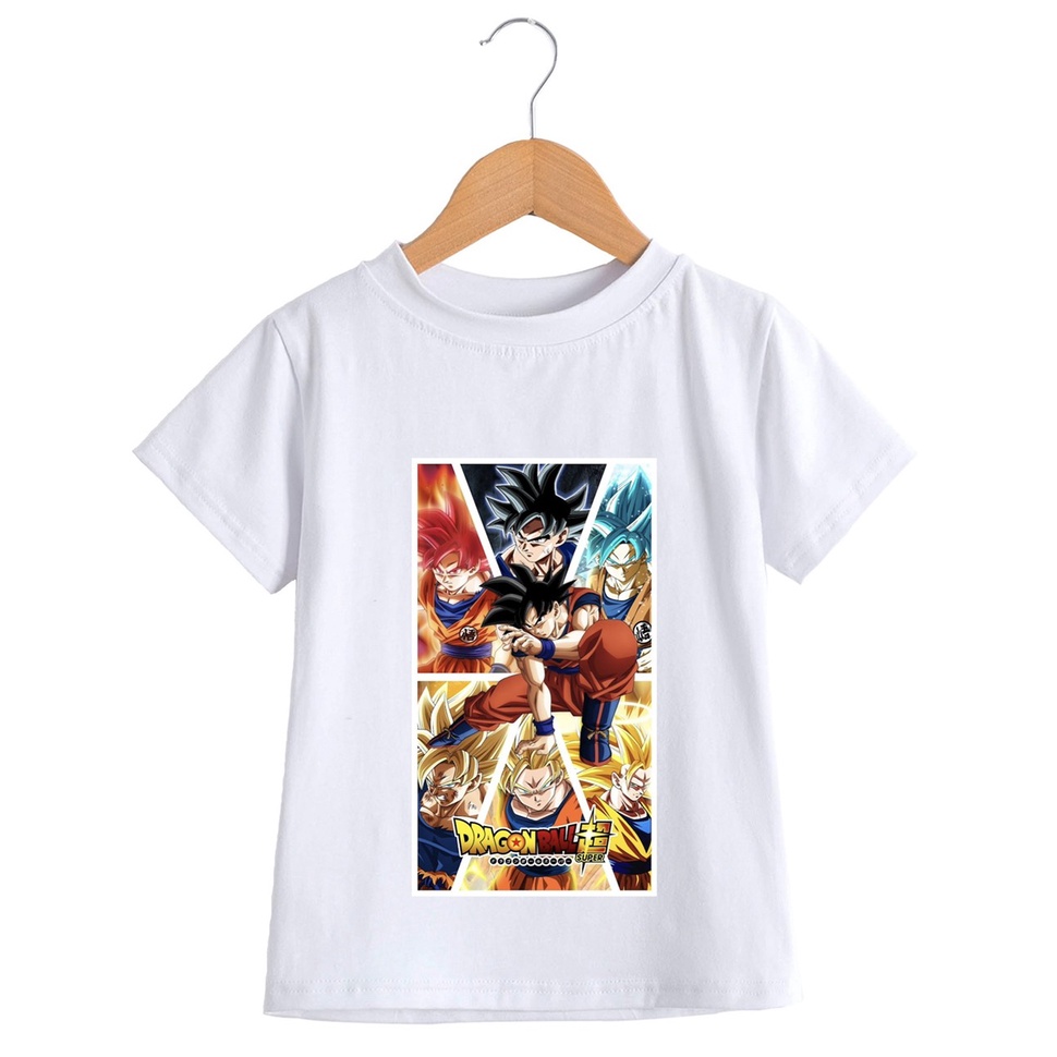 Áo thun bé trai in hình songoku dragonball 7 viên ngọc rồng