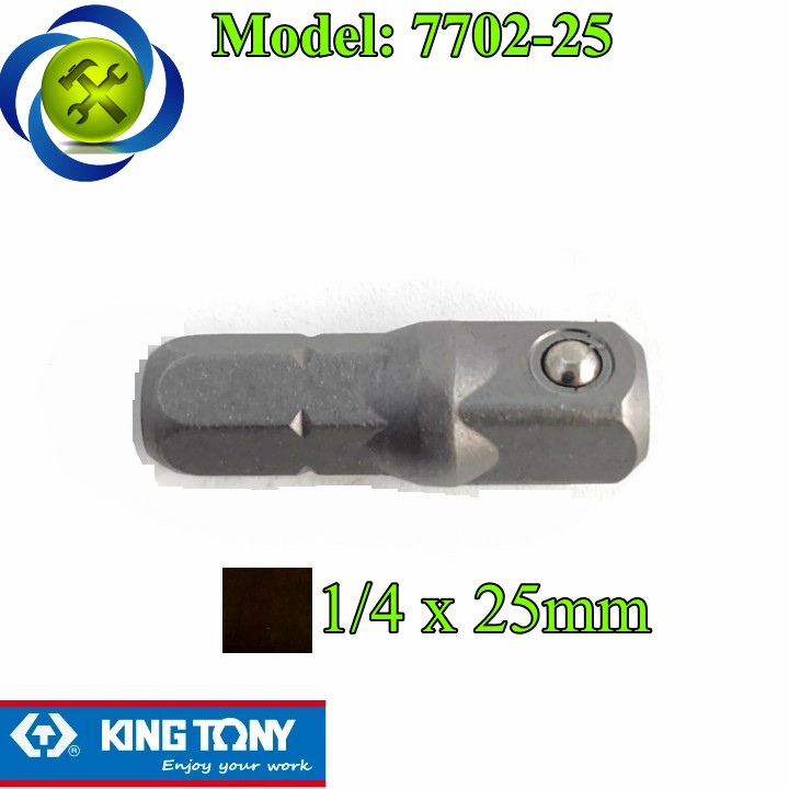 Đầu chuyển mũi vít sang bulong 1/4 Kingtony 7702-25