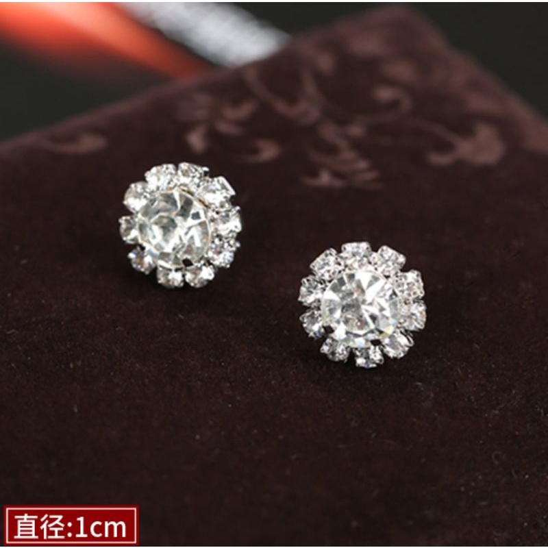 Khuyên tai nụ đá - nụ bông hoa siêu sáng phong cách sang chảnh 5mm