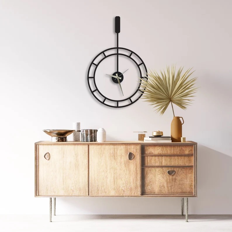 Đồng hồ treo tường Thegioipuzzle bằng kim loại bền đẹp DH012