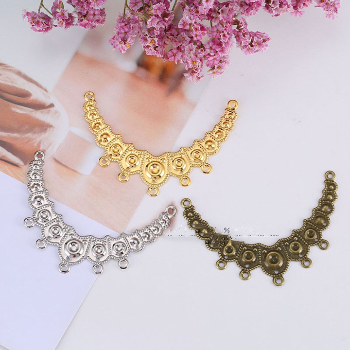 1 phiến họa tiết 5 lỗ 65*46mm nguyên liệu làm trâm làm trang sức cổ trang