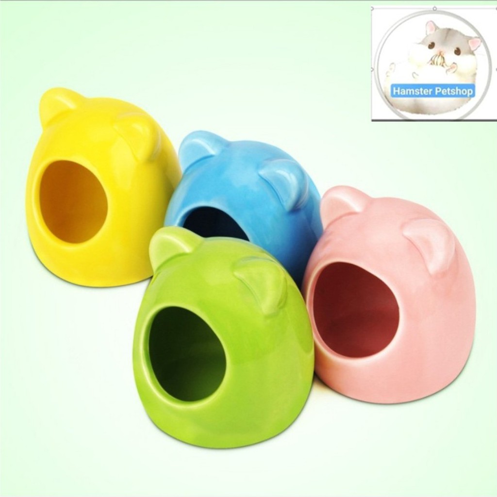Nhà ngủ sứ gấu cho Hamster