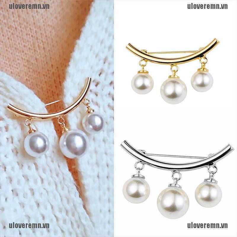 Kẹp Cố Định Áo Khoác Cardigan Sweater / Áo Cardigan Đính Ngọc Trai Thời Trang