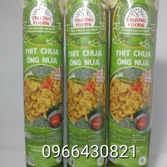 Combo 5 ống nứa Thịt chua TRƯỜNG FOODS