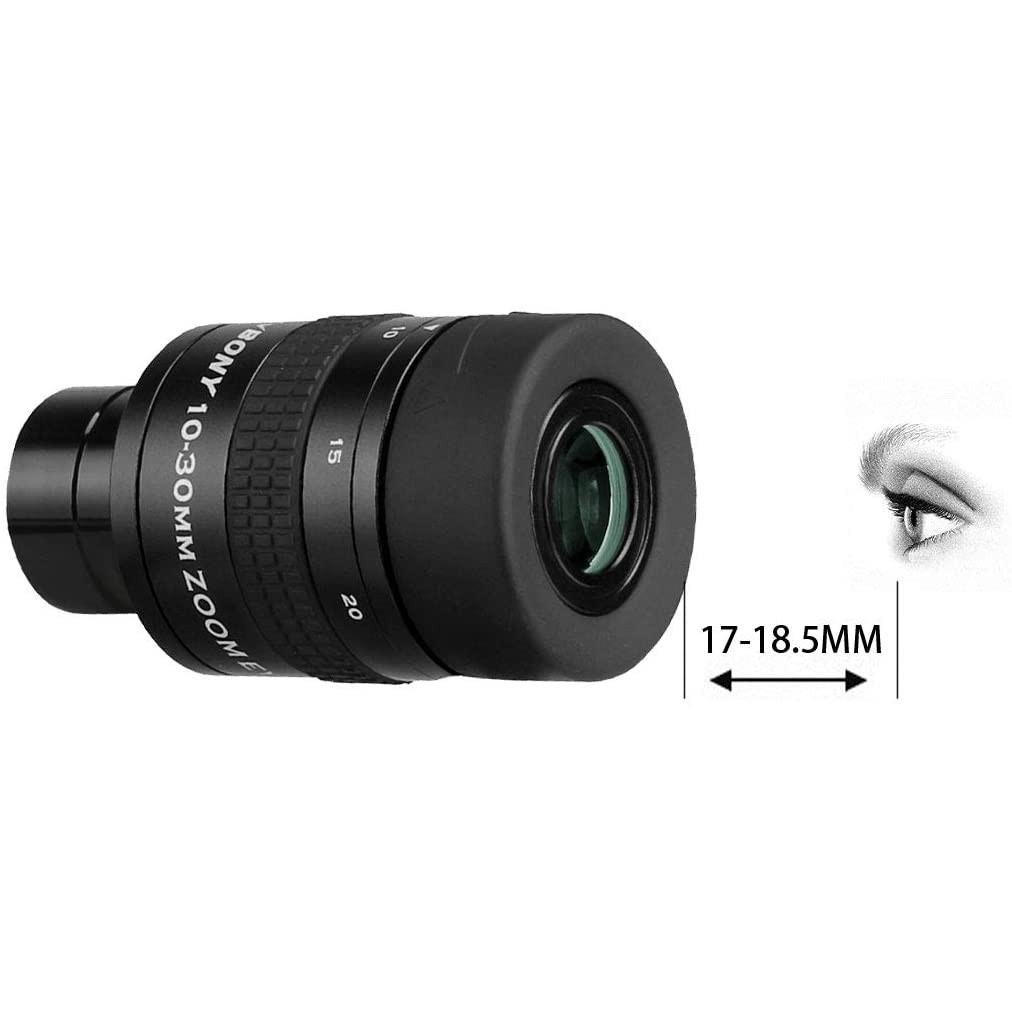 Thị kính viễn vọng zoom Svbony SV170 1.25 inch 10mm đến 30mm FMC 3 nhóm 5 thành phần
