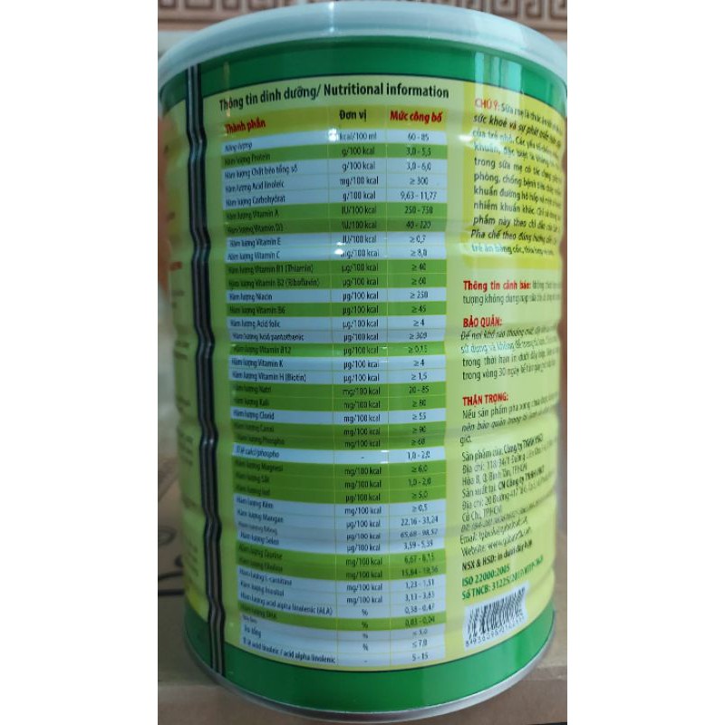 SỮA BỘT OZ MIL PEDIA PLUS A+ CHO TRẺ BIẾNG ĂN LON 900 GR