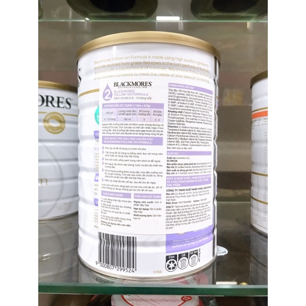 Sữa Black more 2 -Úc date 2024