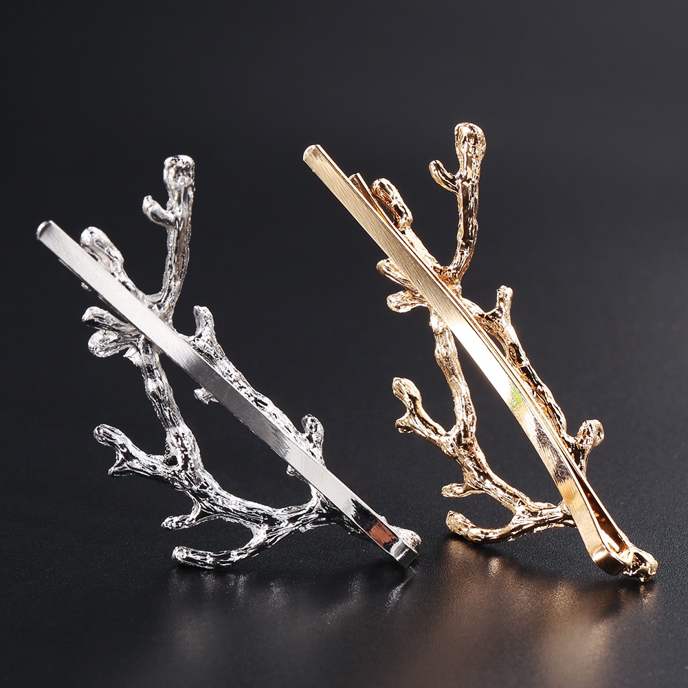 Kẹp tóc hình sừng nai phong cách vintage xinh xắn